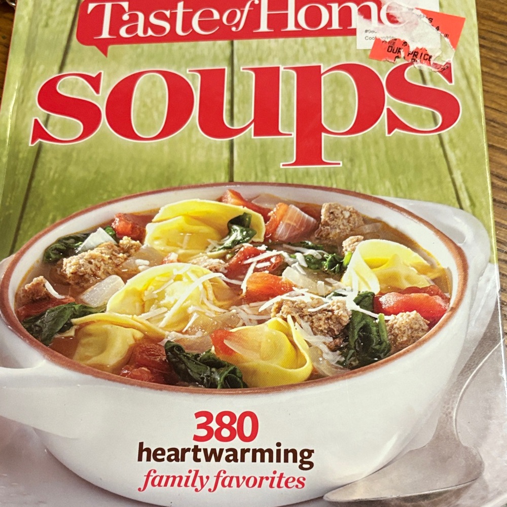 Taste of Home Soups Cookbook - Green and Red Cover